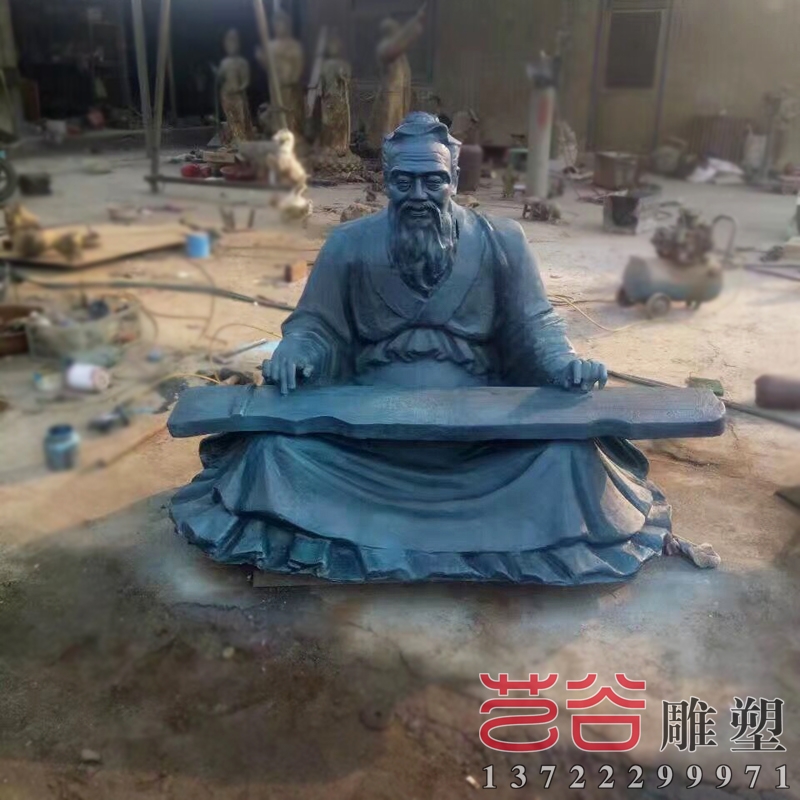 铸铜孔子校园雕塑