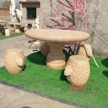石材圆桌圆凳雕塑