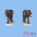 铜雕大象动物雕塑