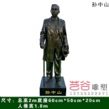 孙中山铜雕像雕塑