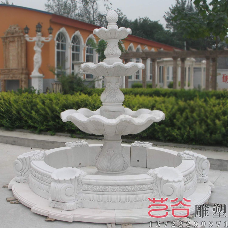 汉白玉喷泉
