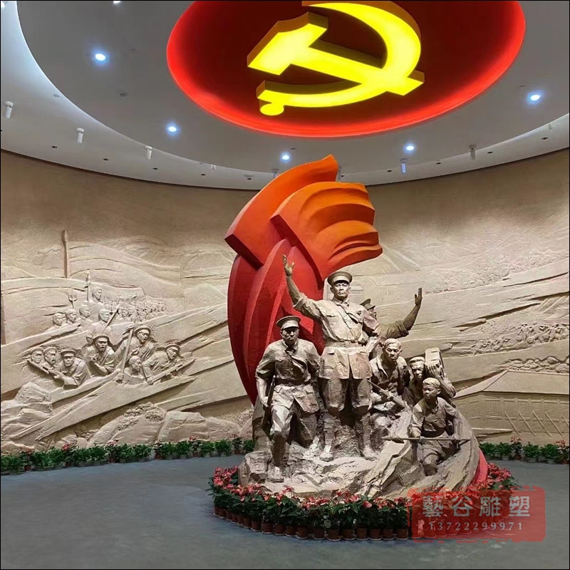铸铜抗战人物